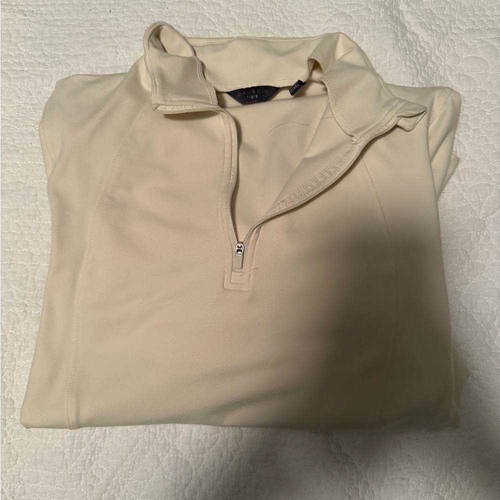 Cream Quarter-Zip jacket